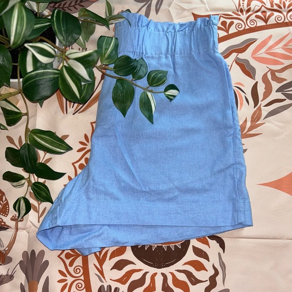 a new day Women's High Waist Shorts - Light Blue - Picture 1 of 2